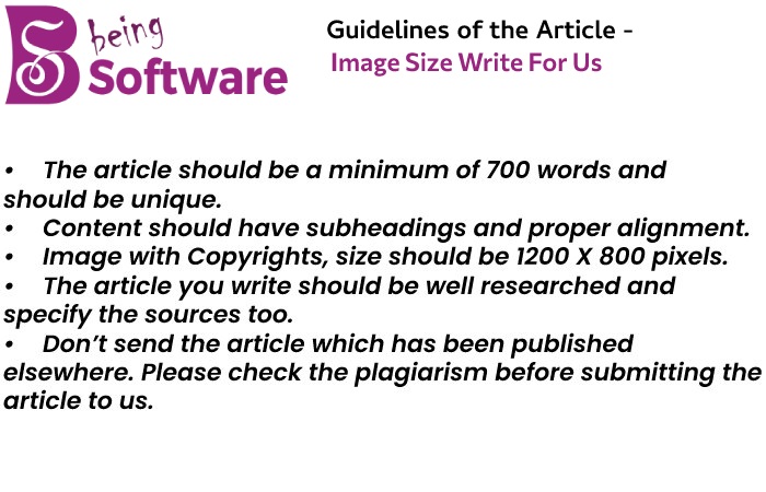 Guidelines of the Article - Image Size Write For Us